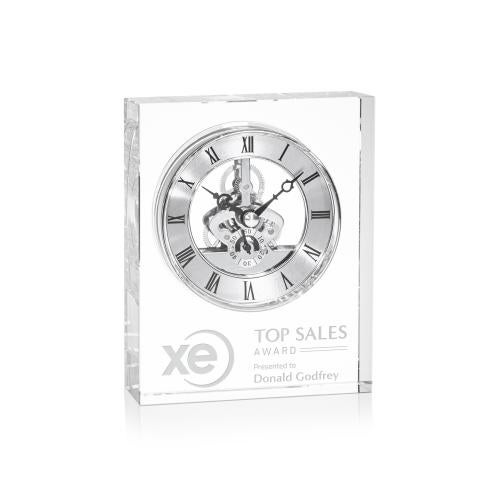 Corporate Gifts - Clocks - Ashland Clock - Silver Dial