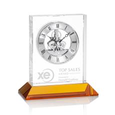 Ashland Clock on Base - Silver Dial - Corporate Gifts
