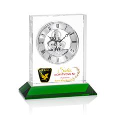 Ashland Full Color Clock on Base - Silver Dial - Clocks