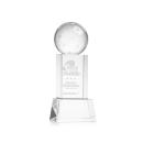 Pickleball Clear on Belcroft Base Globe Crystal Award