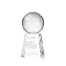 Pickleball Globe on Celestina Base Crystal Award