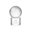 Pickleball Globe on Marvel Base Crystal Award