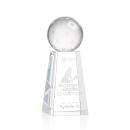 Pickleball Globe on Novita Base Crystal Award