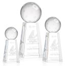 Pickleball Globe on Novita Base Crystal Award