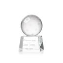 Pickleball Globe on Robson Base Crystal Award