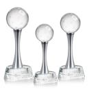Pickleball Globe on Willshire Base Crystal Award