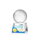 Pickleball Full Color Globe on Robson Base Crystal Award