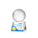 Pickleball Full Color Globe on Robson Base Crystal Award