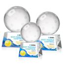 Pickleball Full Color Globe on Robson Base Crystal Award