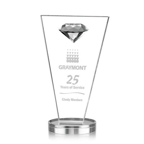 Awards and Trophies - Crystal Awards - Jervis Gemstone Diamond Crystal Award