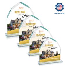 Montibello Full Color Peaks Crystal Award - Awards and Trophies