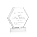 Barnett White on Alberton Base Polygon Crystal Award