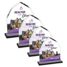 Montibello Full Color Black Peaks Crystal Award - Crystal Awards