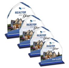 Montibello Full Color Blue Peaks Crystal Award - Crystal Awards