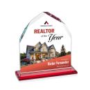 Montibello Full Color Red Peaks Crystal Award