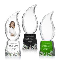 Harmony Full Color Flame Crystal Award - Colored Crystal Awards