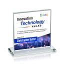 Sahara Full Color Clear Square / Cube Crystal Award