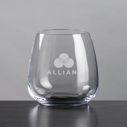 Corporate Gifts - Barware - On the Rocks Glasses - Hogarth OTR - Deep Etch