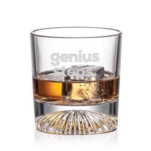 Corporate Gifts - Barware - On the Rocks Glasses - Romford OTR - Deep Etch