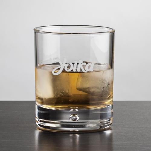 Corporate Gifts - Barware - On the Rocks Glasses - Bastia OTR - 10oz - Deep Etch