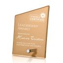 Atchison Russet Slant Silver Peaks Glass Award