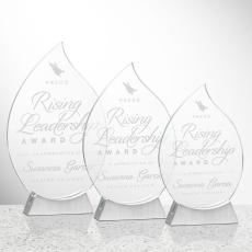 Carmack Flame Crystal Award - Awards and Trophies