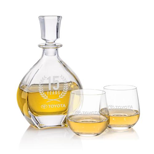Corporate Gifts - Barware - Gift Sets - Oakville Decanter & Garland OTR Set