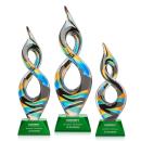 Cosenzo Green on Sheffield Base Unique Glass Award