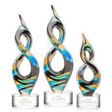 Cosenzo Clear on Marvel Base Unique Glass Award - Glass Awards