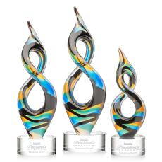 Cosenzo Clear on Marvel Base Unique Glass Award - Crystal Awards