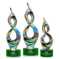 Cosenzo Green on Marvel Base Unique Glass Award - Art Glass Awards