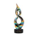 Cosenzo Black on Stanrich Base Unique Glass Award