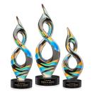 Cosenzo Black on Stanrich Base Unique Glass Award