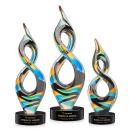 Cosenzo Black on Stanrich Base Unique Glass Award