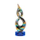 Cosenzo Blue on Stanrich Base Unique Glass Award