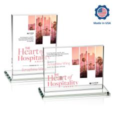 Emperor Full Color Rectangle Crystal Award - Crystal Awards