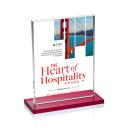 Emperor Full Color Red Rectangle Crystal Award