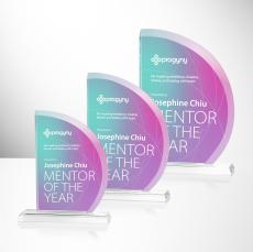 Truscott Full Color Unique Crystal Award - Crystal Awards