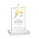Bryanston Gold Star Clear Towers Crystal Award