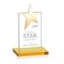 Bryanston Gold Star Amber Towers Crystal Award