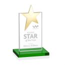 Bryanston Gold Star Green Towers Crystal Award