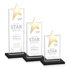 Bryanston Gold Star Black Towers Crystal Award - Crystal Awards