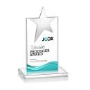 Bryanston Chrome Star Full Color Clear Towers Crystal Award