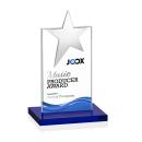 Bryanston Chrome Star Full Color Blue Towers Crystal Award