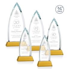 Shildon Amber on Newhaven Peaks Crystal Award - Awards and Trophies