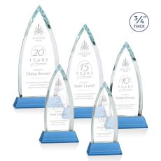 Shildon Sky Blue on Newhaven Peaks Crystal Award - Crystal Awards