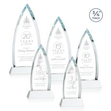 Shildon White on Newhaven Peaks Crystal Award - Awards and Trophies