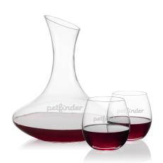 Hampton Carafe & Redmond Stemless Wine - Corporate Gifts