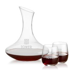 Hampton Carafe & Crestview Stemless Wine - Corporate Gifts