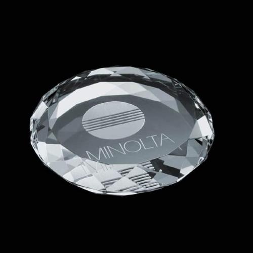 Corporate Gifts - Desk Accessories - Paperweights - Amherst Paperweight - Round